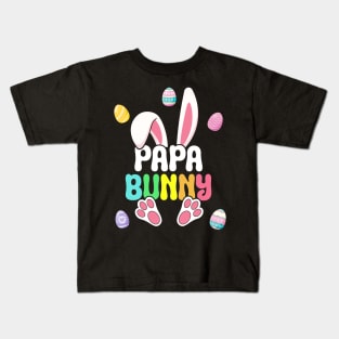 Easter Papa Cute Bunny Easter Family Kids T-Shirt